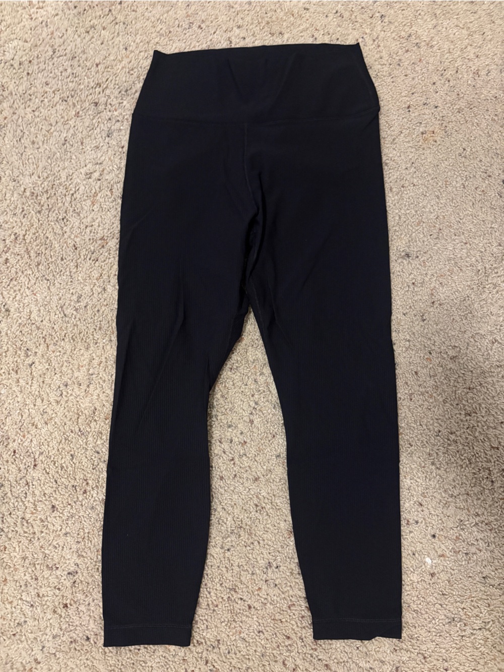 90 Degree By Reflex Ribbed High-Waist Leggings - Black